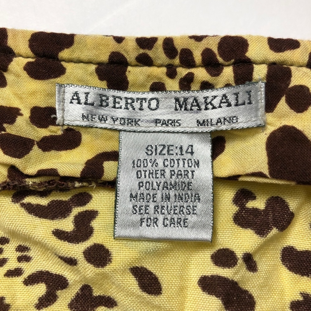 Alberto Makali Broomstick Skirt Boho Animal Print - image 5